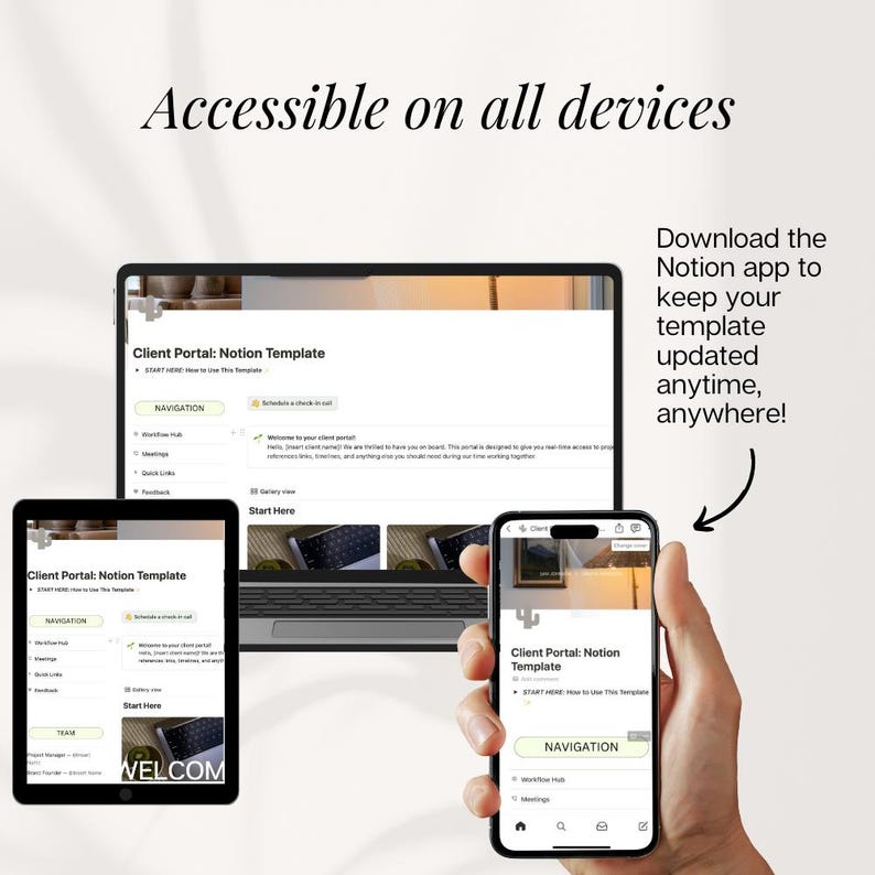 Notion Client Portal Template Notion Client Dashboard Notion Design Notion Client Portal Template Notion Client Dashboard Notion Design