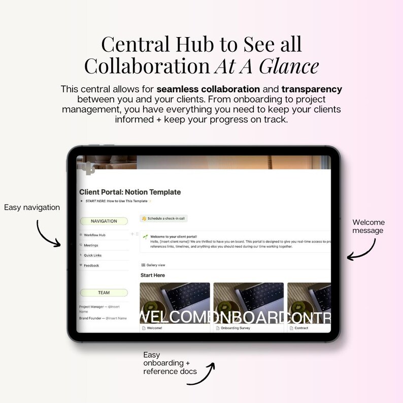 Notion Client Portal Template Notion Client Dashboard Notion Design Notion Client Portal Template Notion Client Dashboard Notion Design