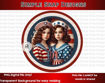 Proud American PNG, Patriotic Girls Digital Download, USA Flag Art, 4th of July Decor, Americana Wall Art, Printable Patriotic Design