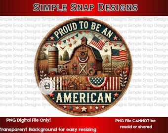 Primitive Proud to be an American, Patriotic Decor, Rustic USA Art, Americana PNG, Printable Patriotic Art, Instant Download