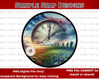 Timeless Sacrifice and Courage PNG Digital Download, Military Tribute Art, Veterans Memorial Decor, Patriotic Wall Art