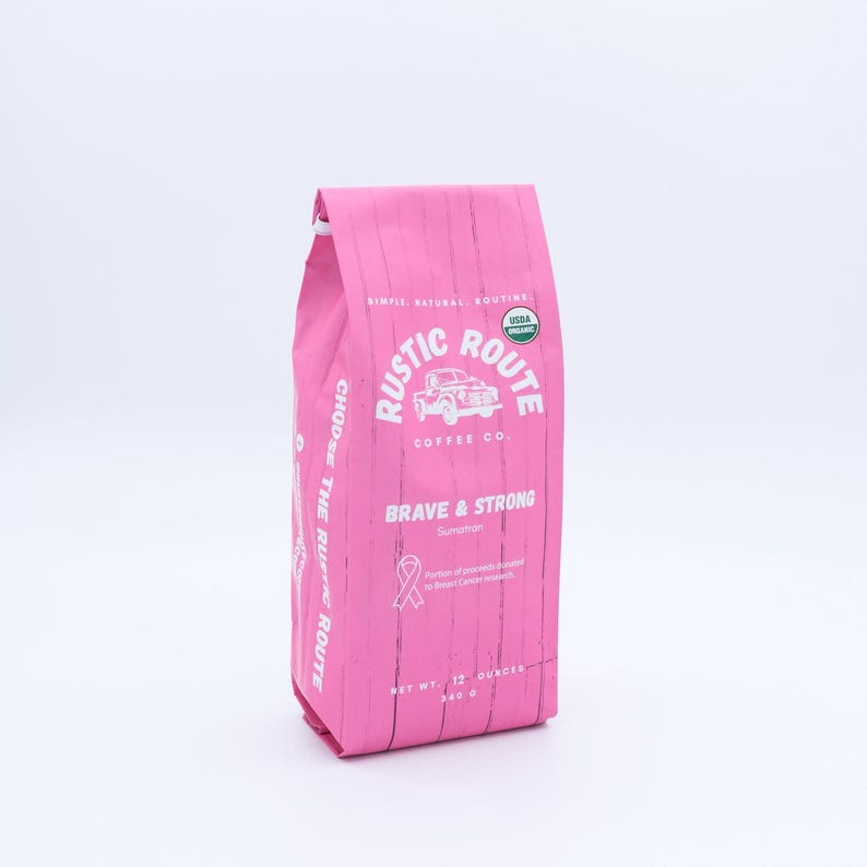 Brave & Strong Medium Roast Coffee | ORGANIC Sumatran image 1