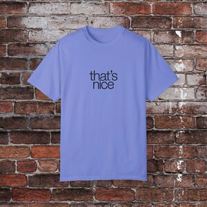 Thats Nice T Shirt, Funny Sarcastic Quote, Humorous Text Design, Casual Wear, Gift For Friends, Minimalist Typography Shirt