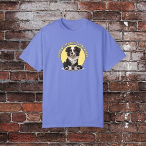 Border Collie T-Shirt, Herding Hearts Everywhere Design, Charming Dog Illustration, Ideal for Border Collie Lovers, Quality Comfortable Tee