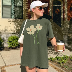 Floral Colorblock Tee, Wildflower T-Shirt