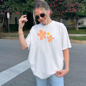 Dancing Flowers Moon Tee
