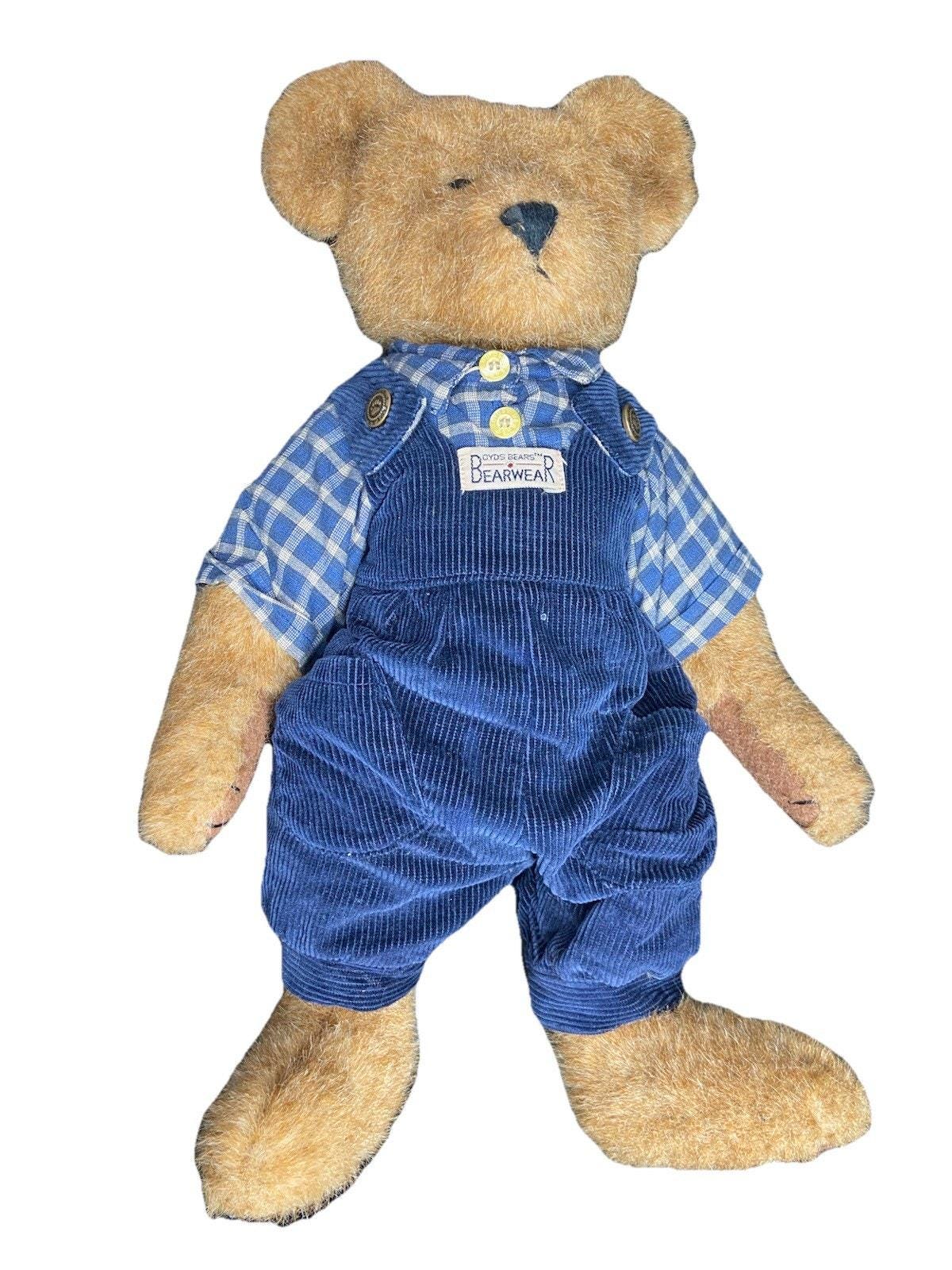 Vintage Stuffed Bears in Overalls - Etsy
