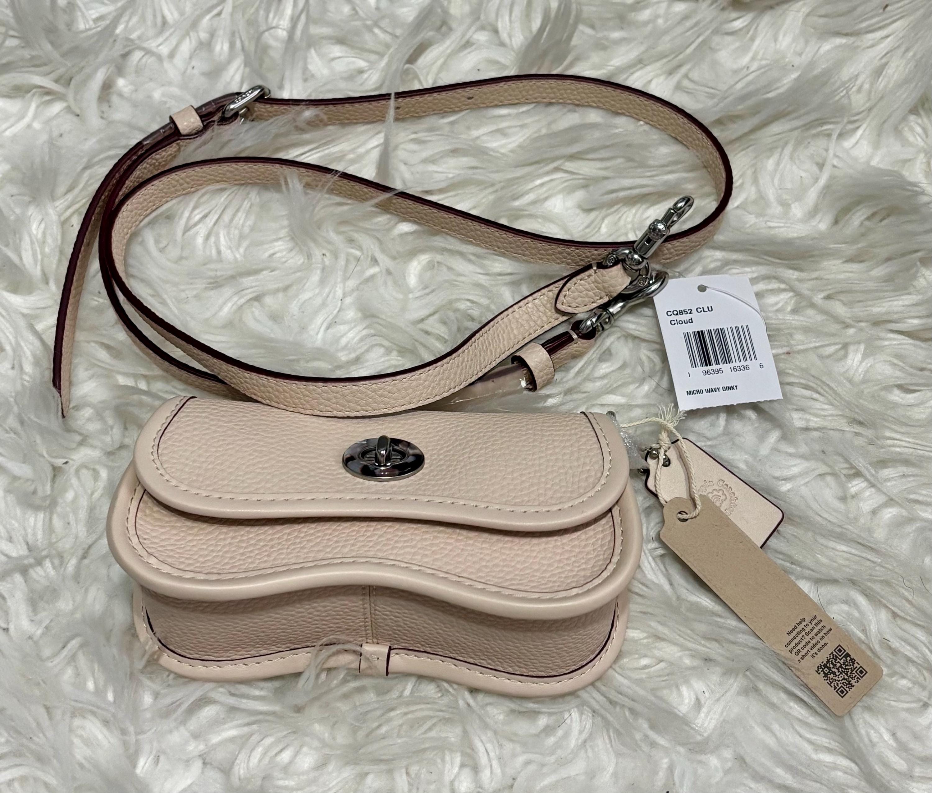 Coach white/beige coachtopia backpack new with tags Brand New - Coach - Coachtopia - Micro Wavy Dinky Crossbody  main image 3