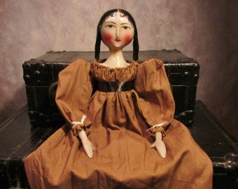 Long Sausage Curls - 18" Customized Handmade Regency Doll