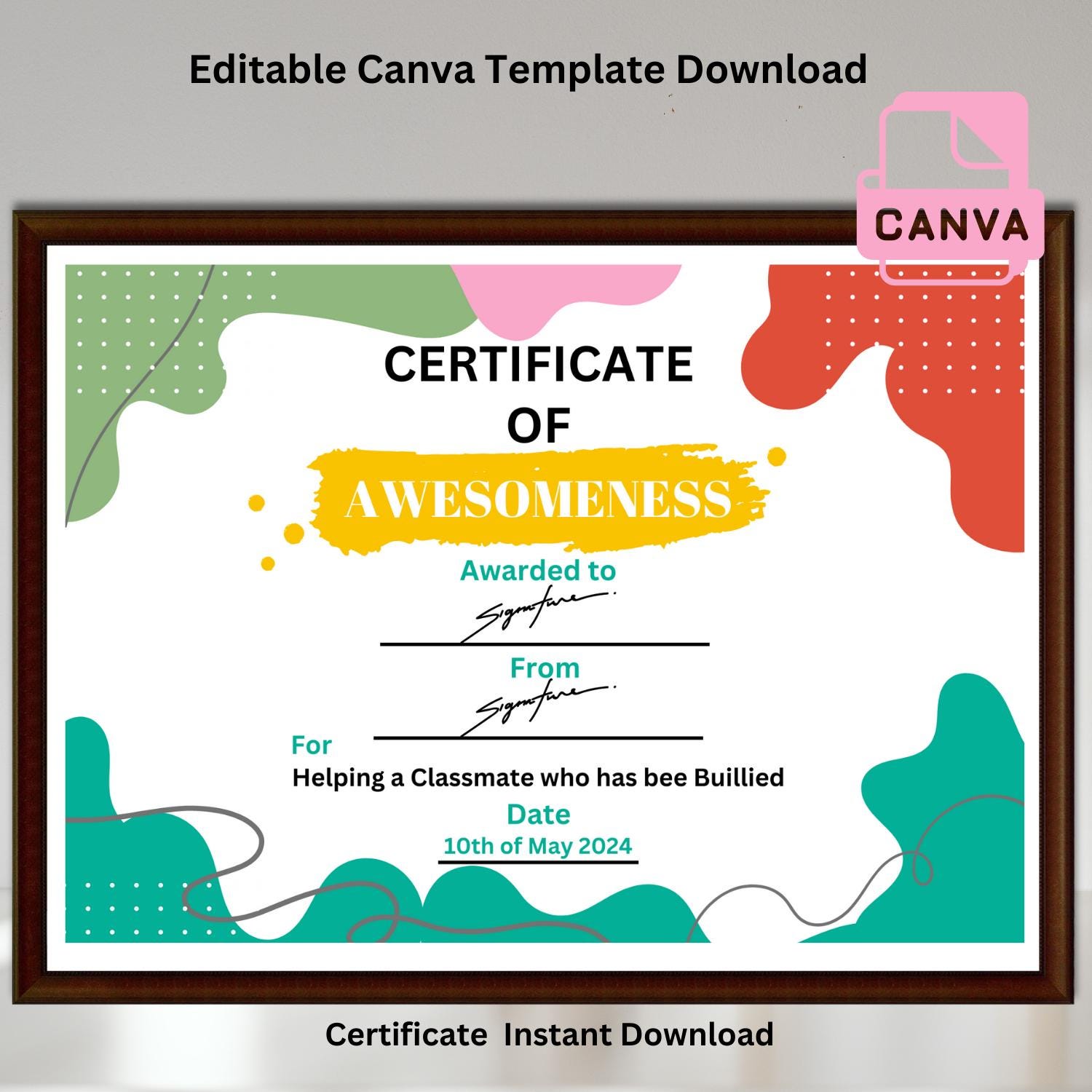 editable-certificate-of-awesomeness-certificate-template-certificate-of-appreciation-certificate-of-achievement-instant-download-etsy for Free Printable Certificate Of Awesomeness Editable Certificate of Awesomeness, Certificate Template, Certificate of Appreciation, Certificate of Achievement, Instant Download - Etsy for Free Printable Certificate Of Awesomeness