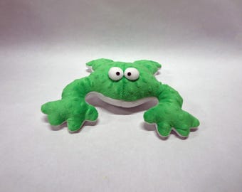 Rana di peluche fatta a mano
