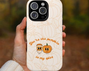 Jolie coque de portable citrouille épicée | Esthétique d'automne