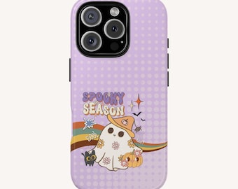 Retro Halloween Ghost Phone Case | Spooky Season Design