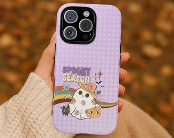 Retro Halloween Ghost Phone Case | Spooky Season Design