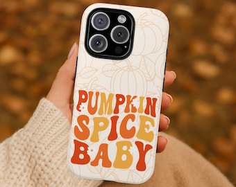 Funda para teléfono Pumpkin Spice Baby / Retro Otoño para iPhone y Galaxy