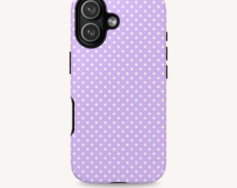 Lavender Polka Dot Phone Case | iPhone & Samsung