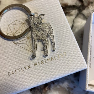 Personalized Engraved Pet Keychain,Custom Pet Charm Handmade