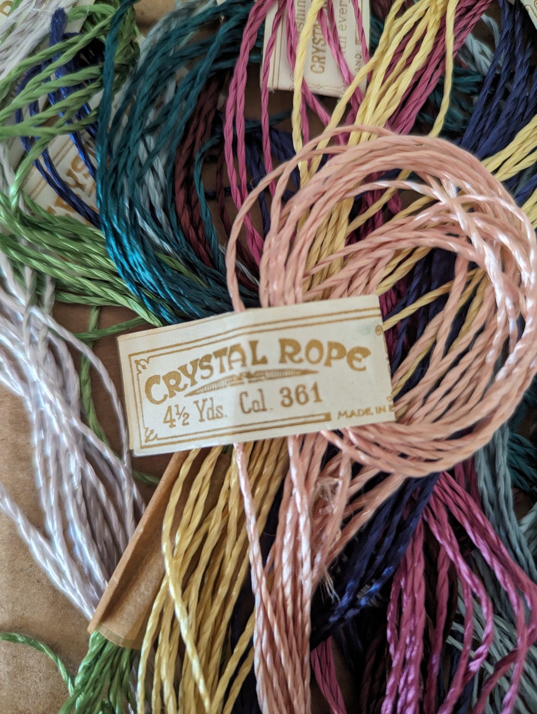 Antique Crystal Rope, Embroidery Thread, Made in England - Etsy