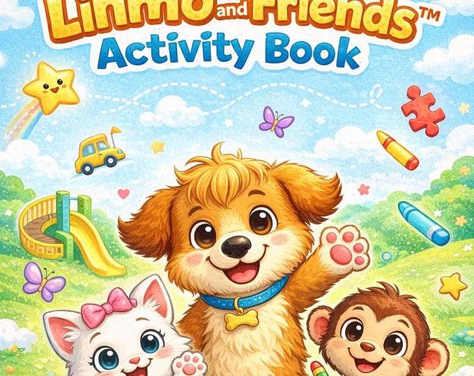 Linmo and Friends™ Kids & Toddler Activity Book Printable – | Fun Learning Worksheets