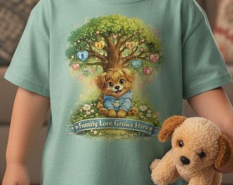 Woodland Bunny Under Tree Infant Tee | Cute Nursery Animal Shirt