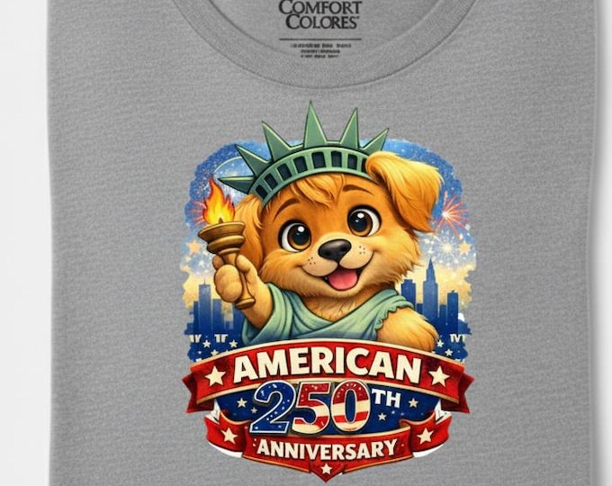 Custom USA 250th Anniversary Kids Shirt, Patriotic Liberty Mascot Youth Graphic Tee