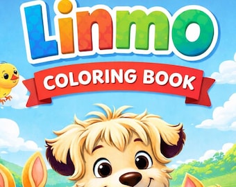 Linmo and Friends Big Adventures – 40-Page Colouring Book for Kids