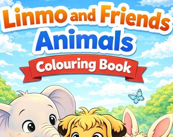 Linmo and Friends: Animal Adventures – 24 Pages Coloring Book for Kids Ages 3-7