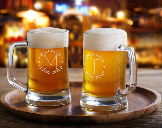 Engraved Beer Glass Mug – Custom Pilsner Cup, Personalized Gift