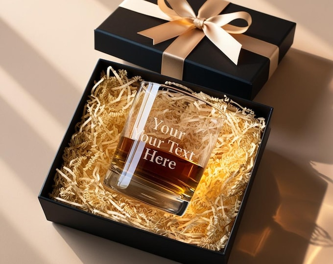 Crystal Whiskey Tumblers - 8 oz Stemmed Cocktail Glasses Set