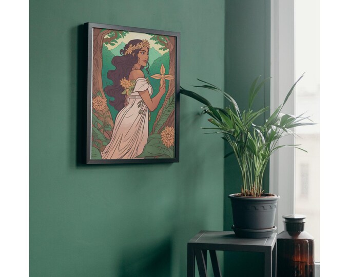 A Pagan’s Floral Reverie | Mystical Printable Wall Art | Digital Download