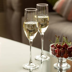 Champagne crystal glasses glass cocktail whiskey new tumblers premium 6.5 oz Flute - Design by Omega Online&#39;s Brand Hempy Natural