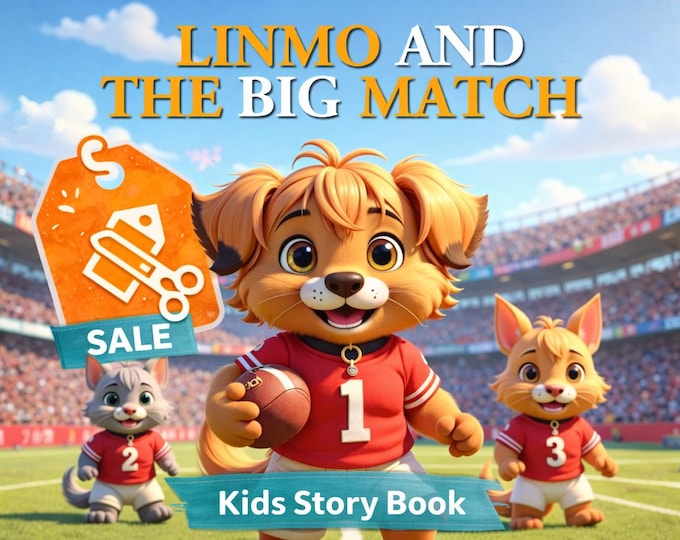 Linmo and the Big Match Book – 7 Inspiring Sports Lessons for Kids (Fun & Positive Story)