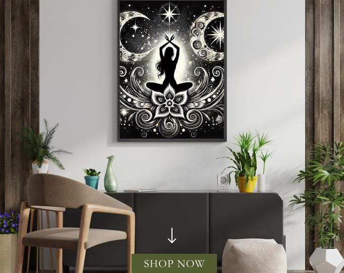 Inner Peace in a Mystical Realm | Tranquil Printable Wall Art | Digital Download | Hempy Natural
