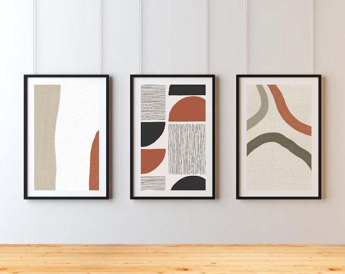 3 Set Digital Wall Art | Modern & Minimalist Home Decor – Instant Download Printable Art