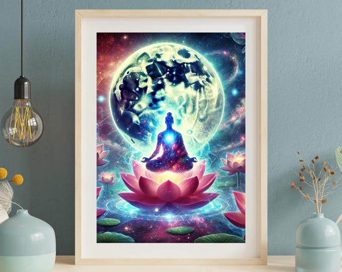 Yoga 3D Wall Art Printable | Modern Zen Printable Decor | Digital Download | Hempy Natural