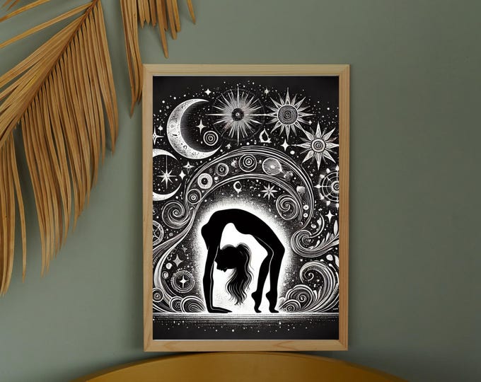 Spiritual Awakening Through Balance | Mystical Printable Wall Art | Digital Download  | Hempy Natural