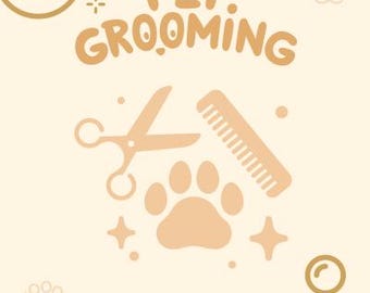 Pet Grooming Planner: Printable Pet Care Tracker (Instant Download)