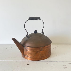 Copper Kettle Vintage Copper Kettle Vintage Copper Tea Kettle Vintage Copper Teapot Vintage Copper Teapot Kitchen Decor Antique Teapot