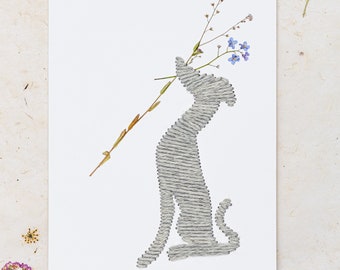 Dog & Wildflowers Embroidery Kit