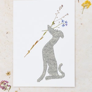 Dog & Wildflowers Embroidery Kit image 1