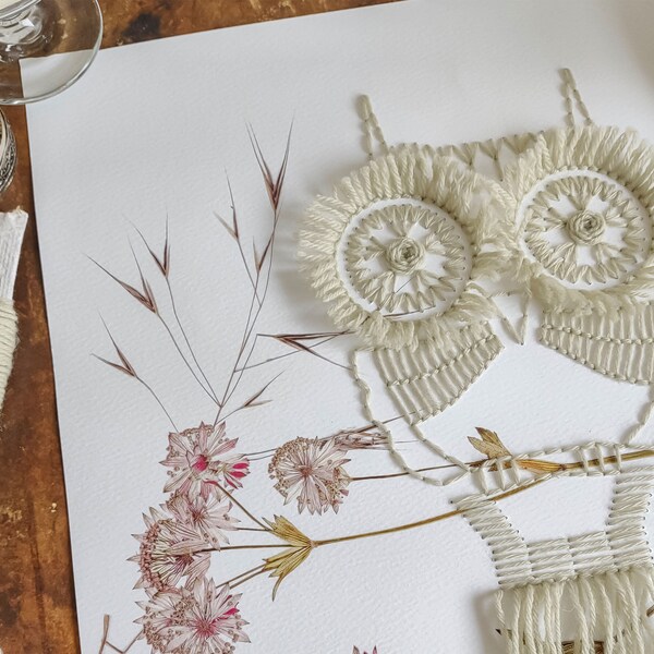 Owl Wall Art Etsy UK