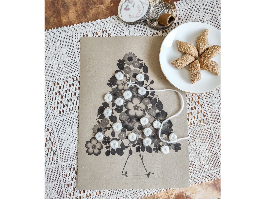 Advent Calendar Embroidery Kit Christmas Craft Kit for Women Etsy UK