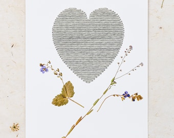 Wildflower Hemp Paper Embroidery Kit