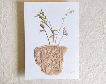 Original Pressed Flowers Art