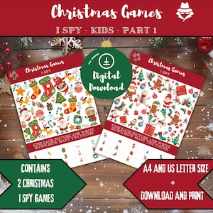Christmas I Spy Game: Fun Seek and Find Activity (Digital Download)