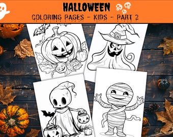 Kolorowanki na Halloween dla dzieci: Straszne prace do druku (do pobrania w wersji cyfrowej)