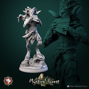 32mm Forest Satyr by White Werewolf Tavern Choose Your Figure Tabletop D&D Fantasy Resin Printed