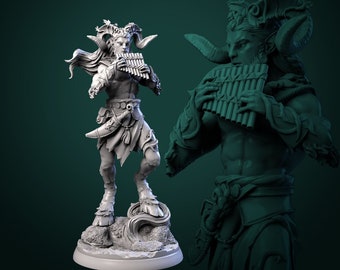 32mm Forest Satyr by White Werewolf Tavern Choose Your Figure Tabletop D&D Fantasy Resin Printed