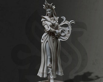 32/75mm Glanbeli the Lunar Goddess by DM Stash Tabletop D&D Fantasy Resin Printed