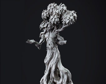 Male Dryad Miniature by Printed Obsession Tabletop D&D Fantasy Creature Mob Resin Printed